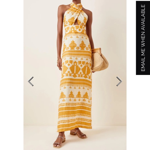 Johanna Ortiz Facundo Printed Linen Maxi Dress - Picture 3 of 9